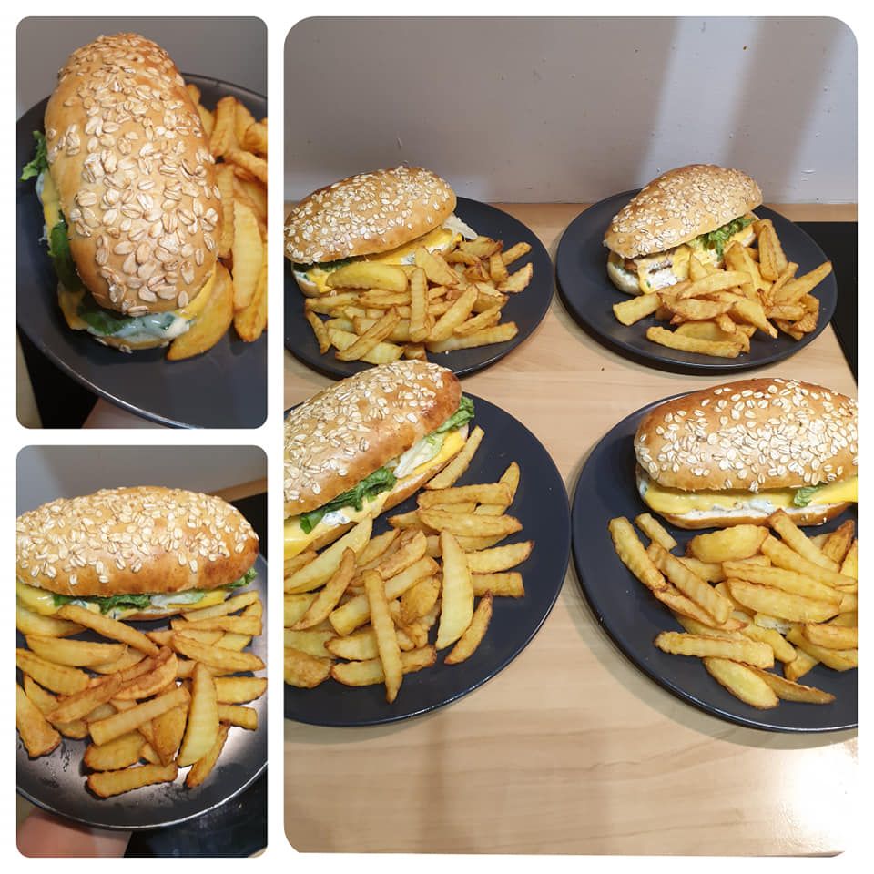 Fish burger maison