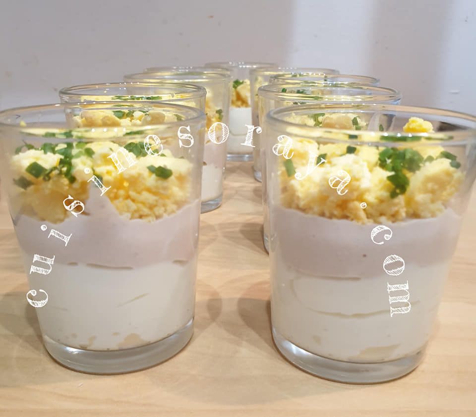 oeufs mimosa en verrine