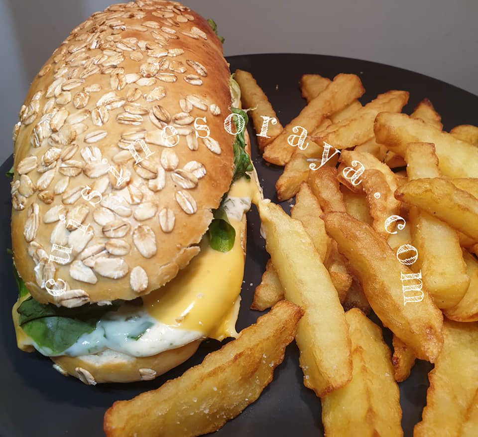 Fish burger maison