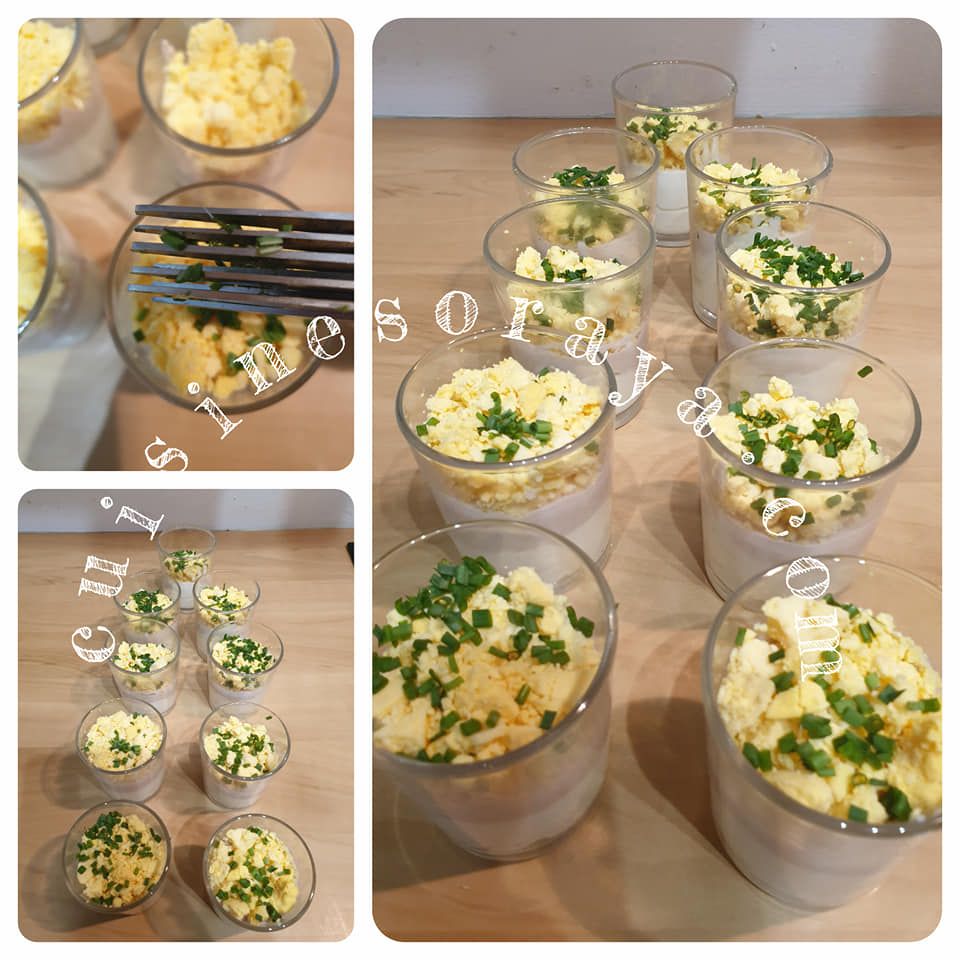 oeufs mimosa en verrine
