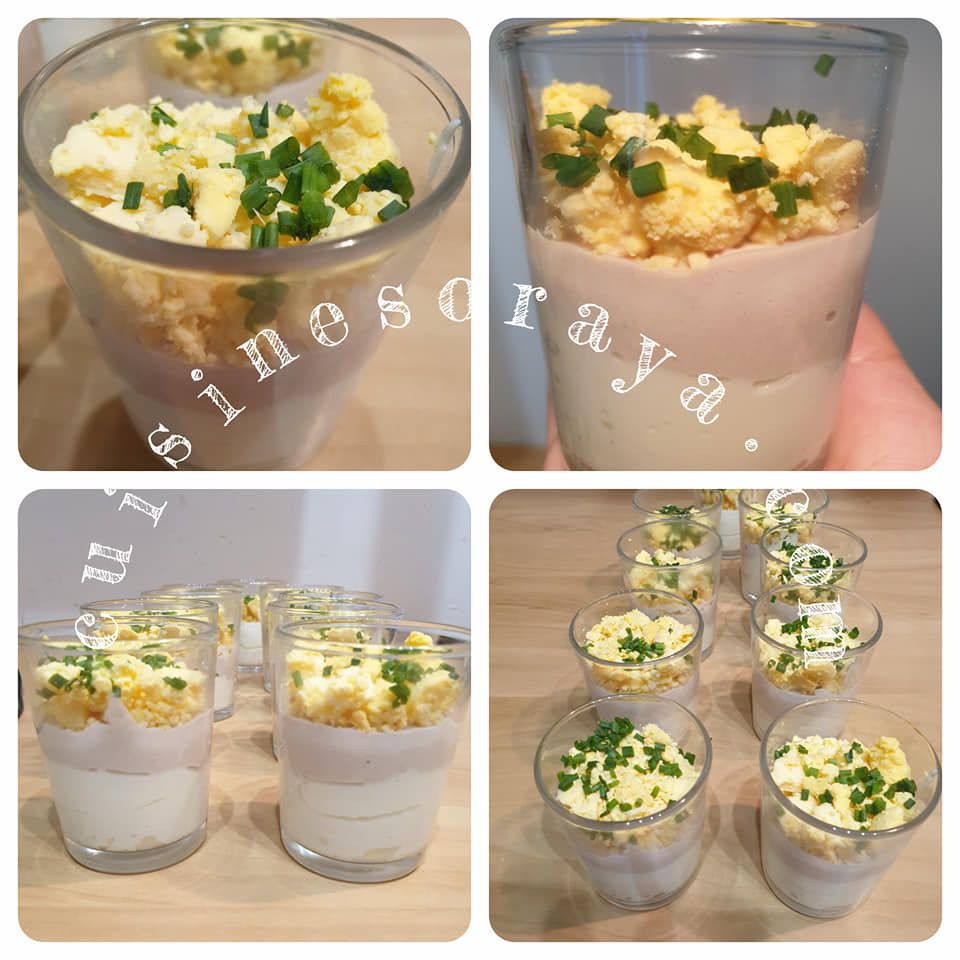 oeufs mimosa en verrine
