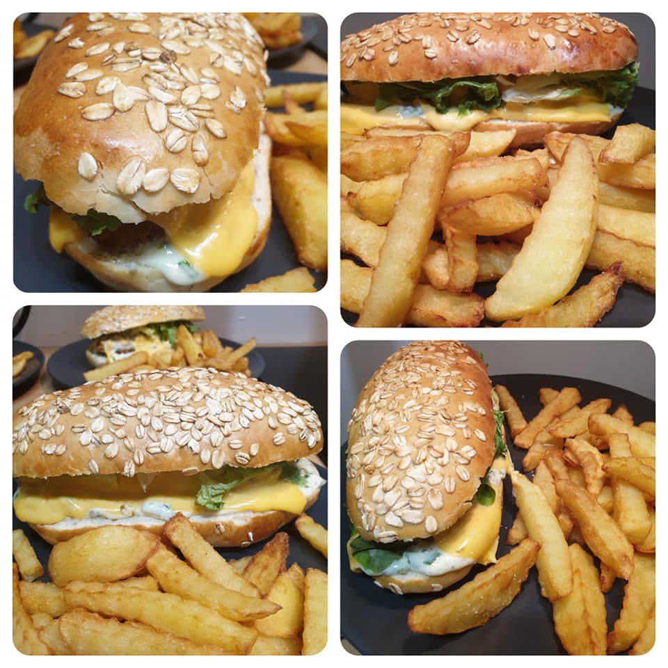 Fish burger maison
