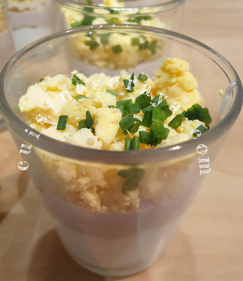 oeufs mimosa en verrine