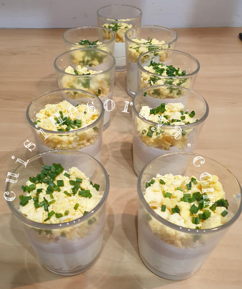 oeufs mimosa en verrine