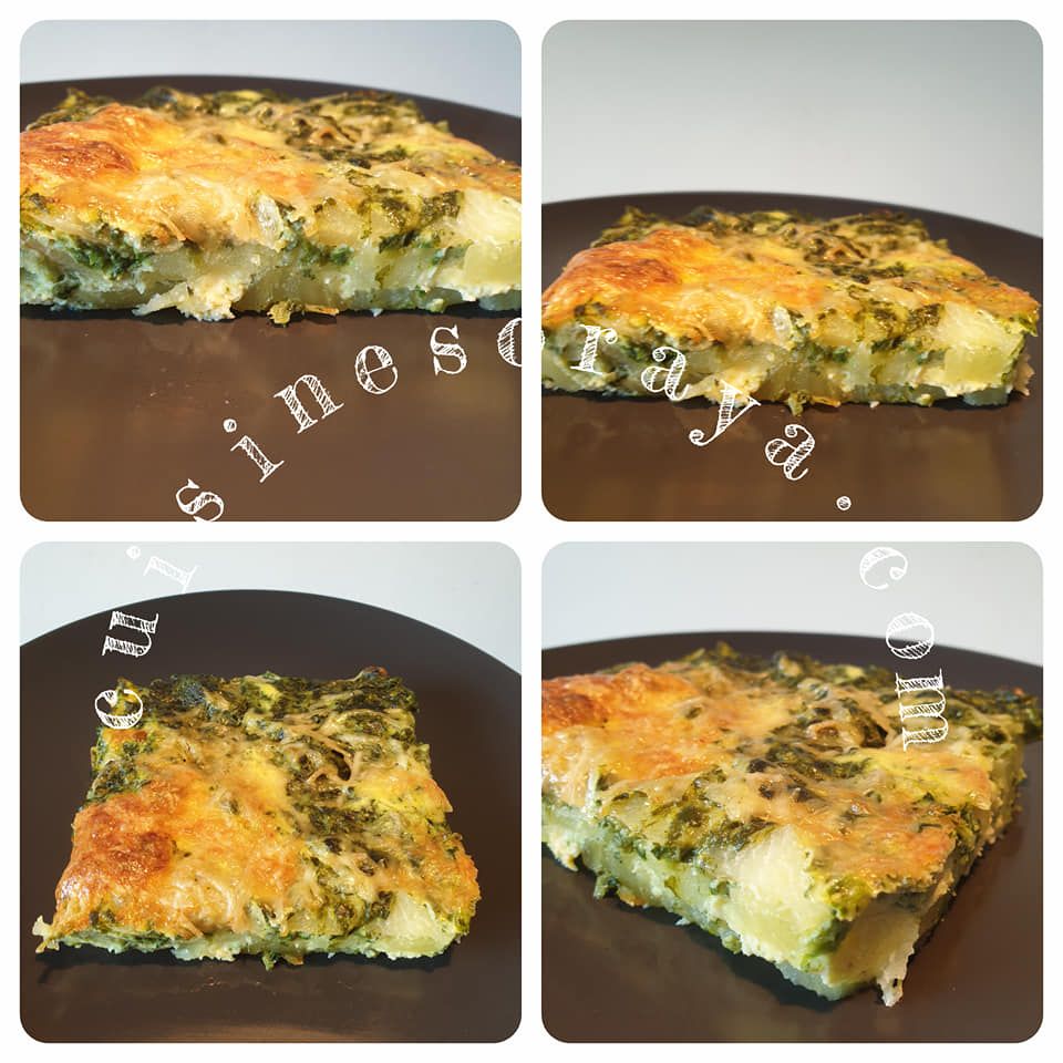 Quiche sans pâte au pommes de terre et épinard