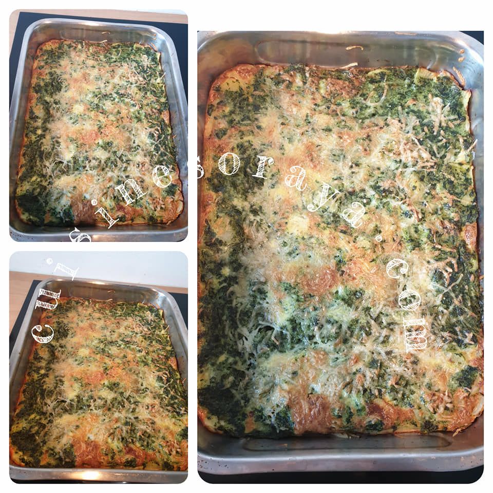Quiche sans pâte au pommes de terre et épinard