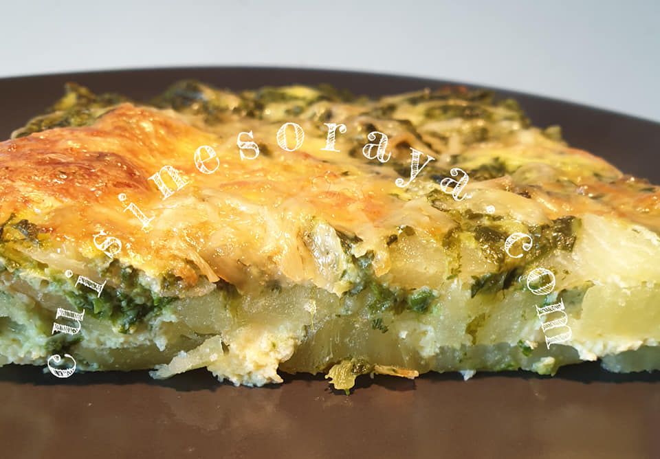 Quiche sans pâte au pommes de terre et épinard