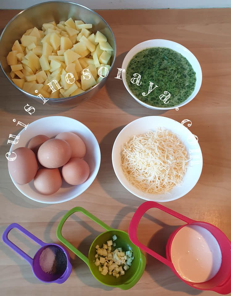 Quiche sans pâte au pommes de terre et épinard