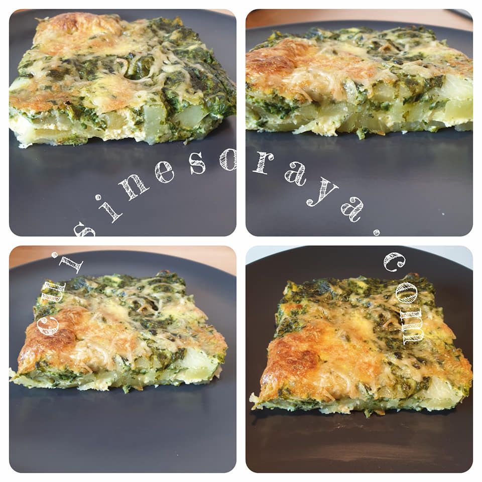 Quiche sans pâte au pommes de terre et épinard