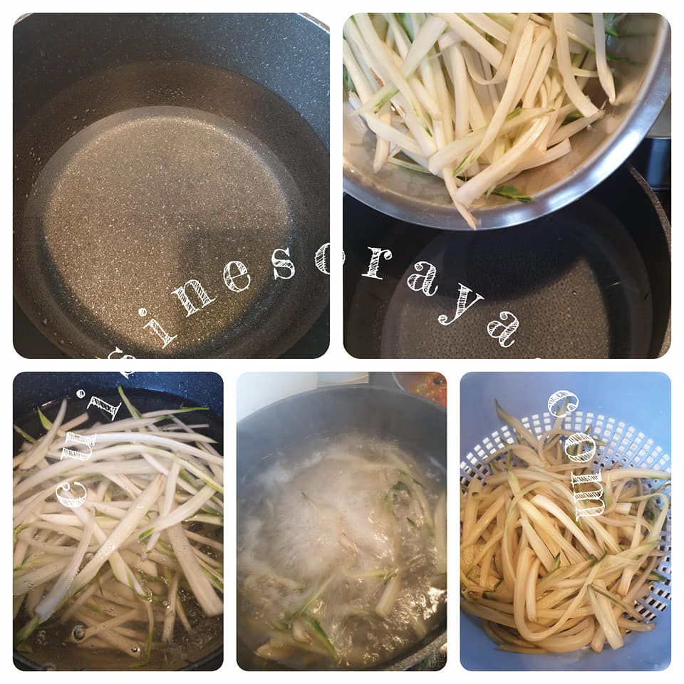 Spaghettis de côte blettes à l'italienne