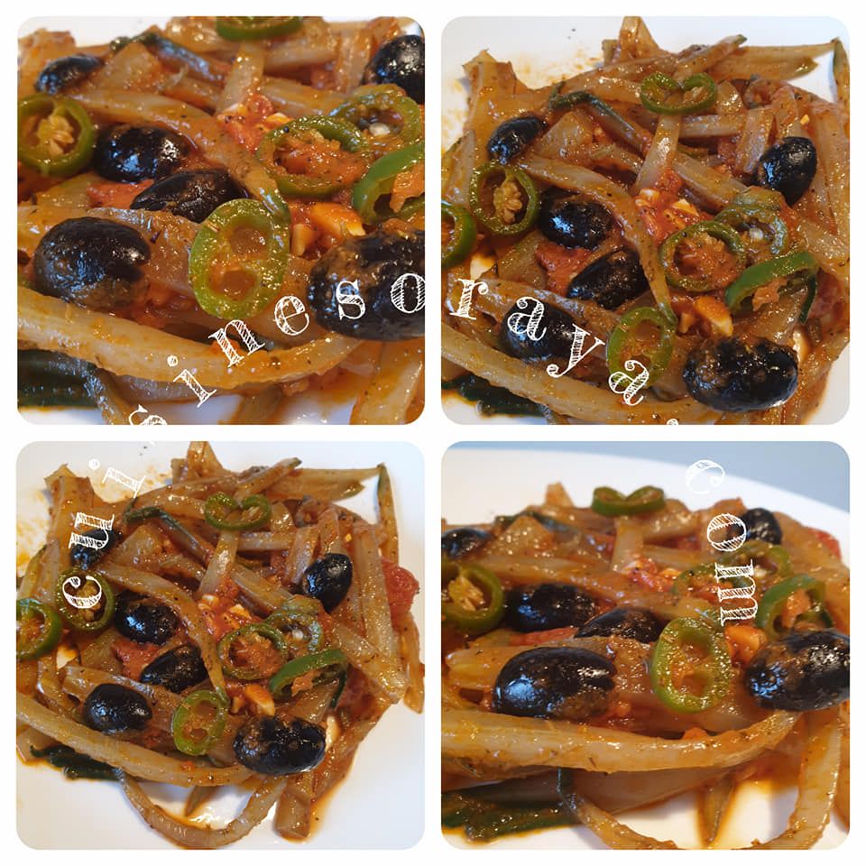 Spaghettis de côte blettes à l'italienne