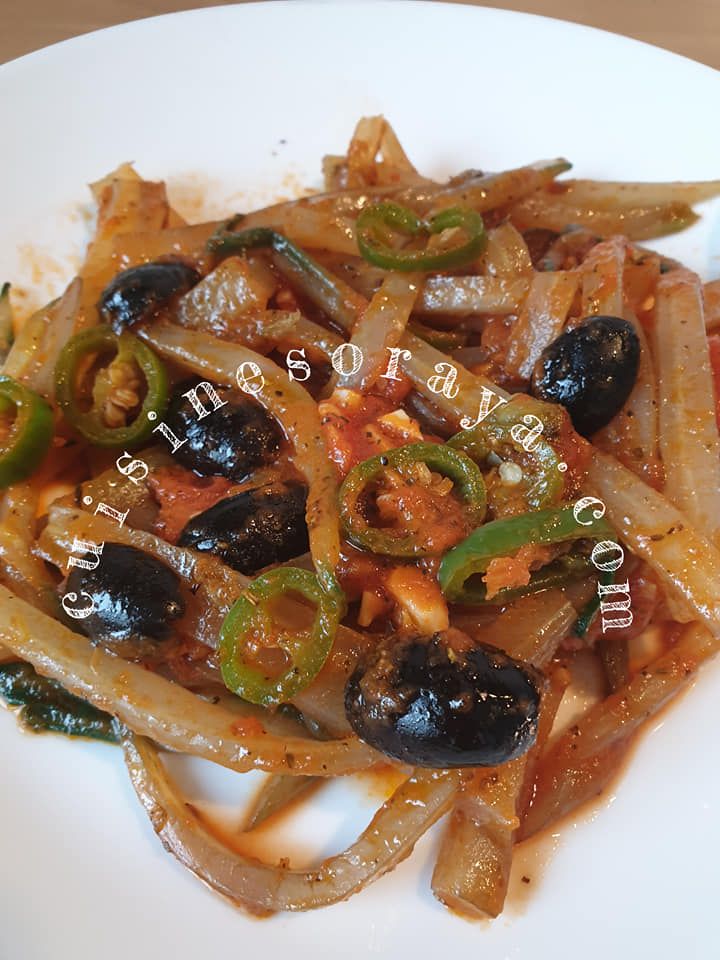 Spaghettis de côte blettes à l'italienne