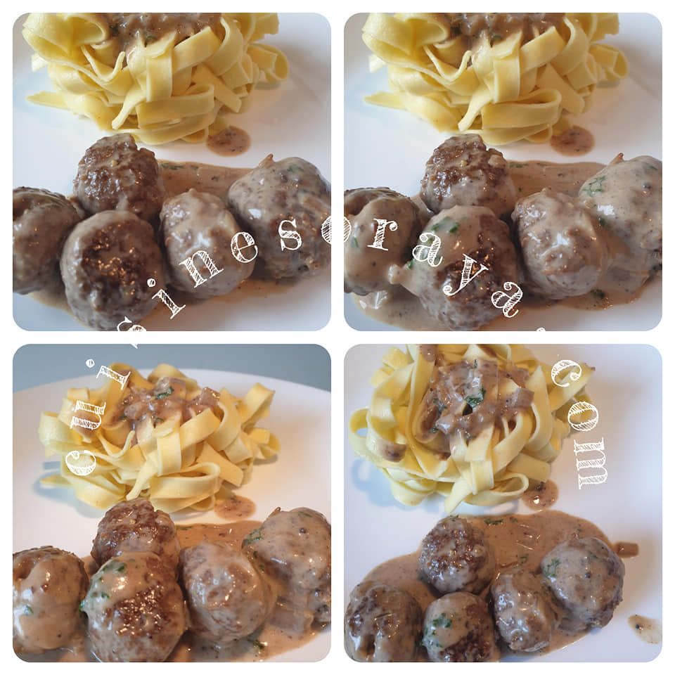Boulettes de viande sauce poivre