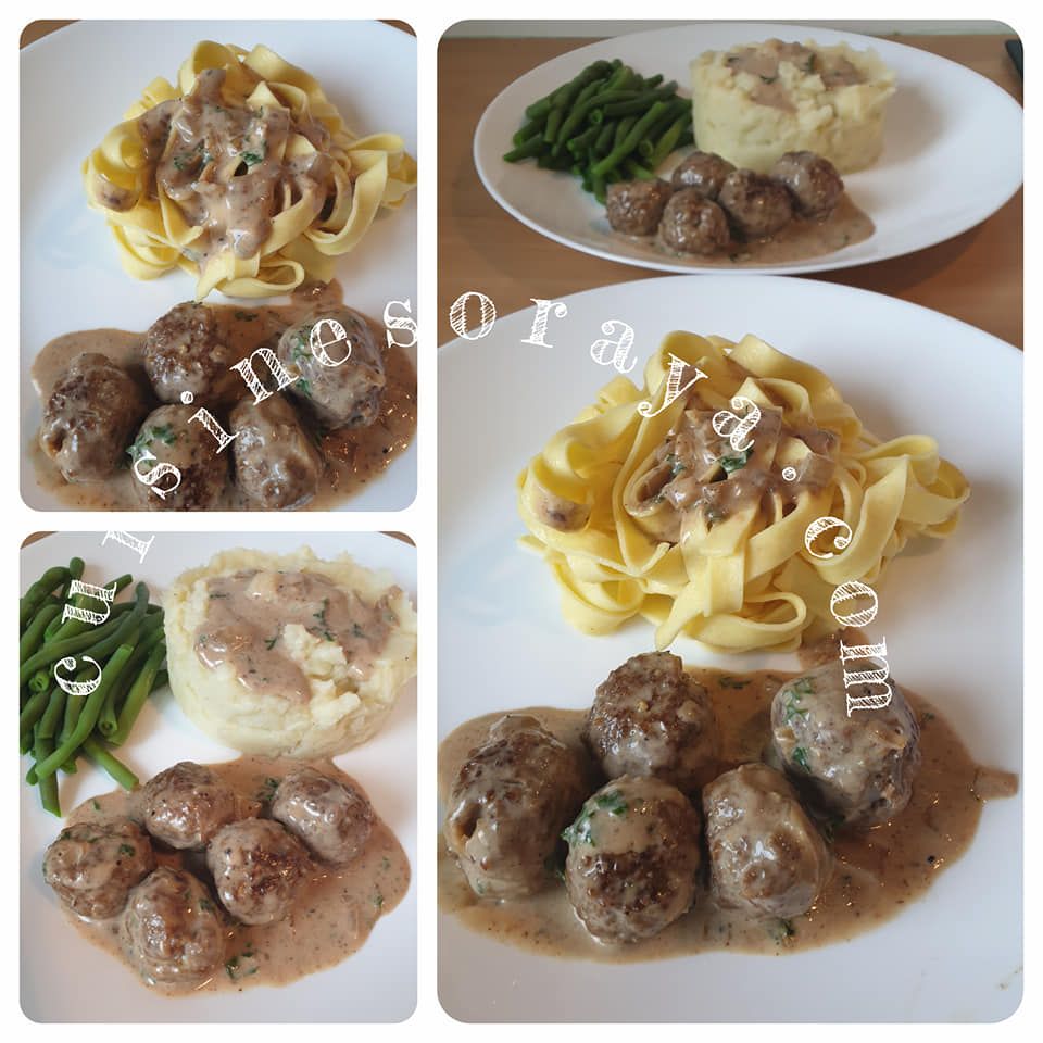 Boulettes de viande sauce poivre