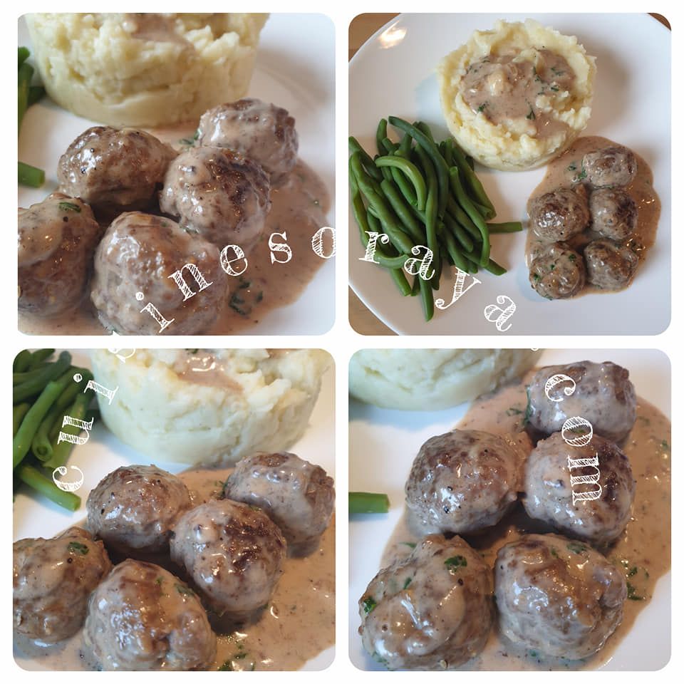 Boulettes de viande sauce poivre