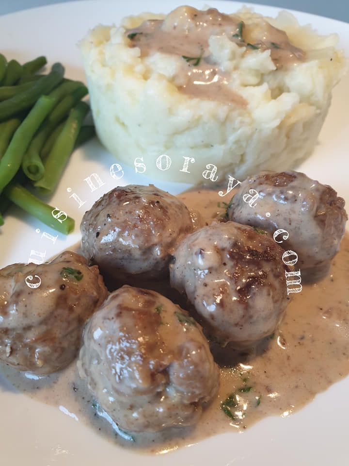 Boulettes de viande sauce poivre