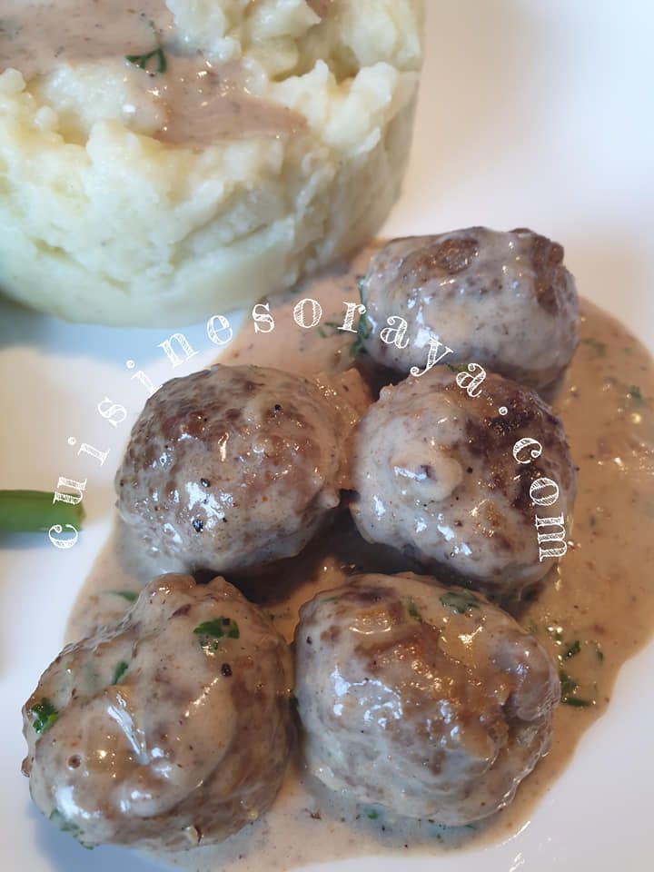 Boulettes de viande sauce poivre