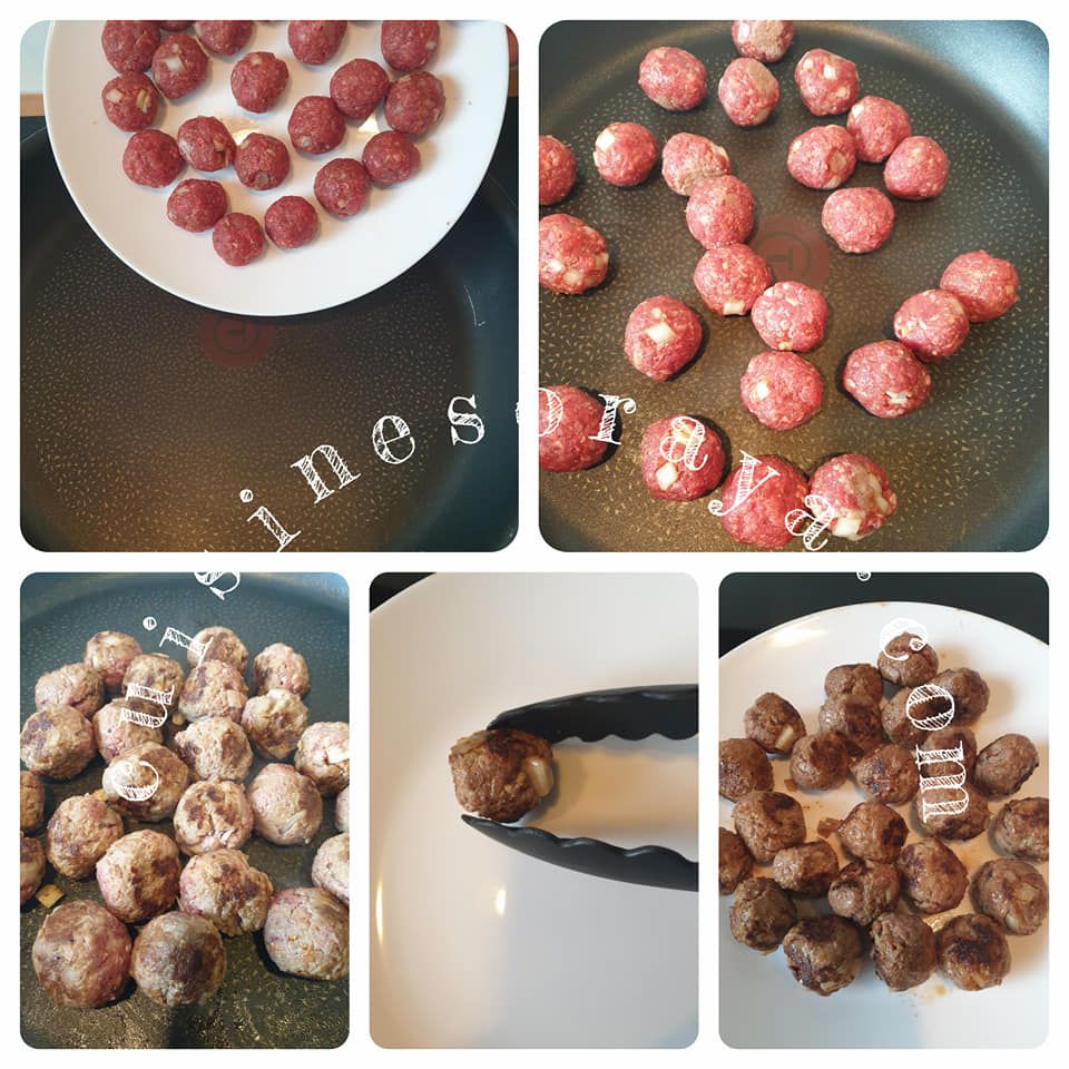 Boulettes de viande sauce poivre