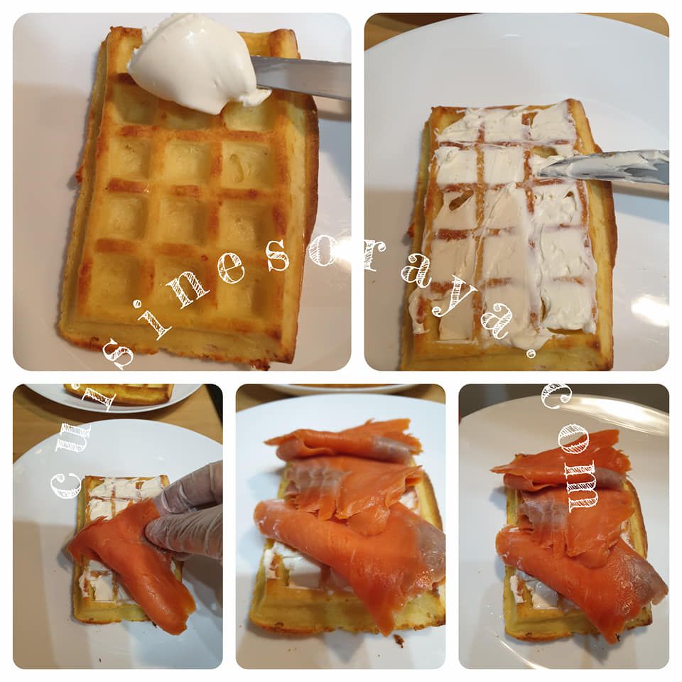 Gaufres fromage au four - En burger ou en pizza