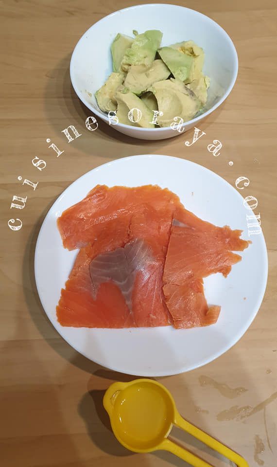 Tartare saumon fumé et avocat