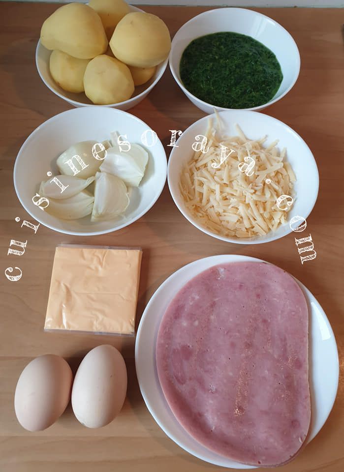 Roulé de pomme de terre, épinard, jambon de dinde et fromage