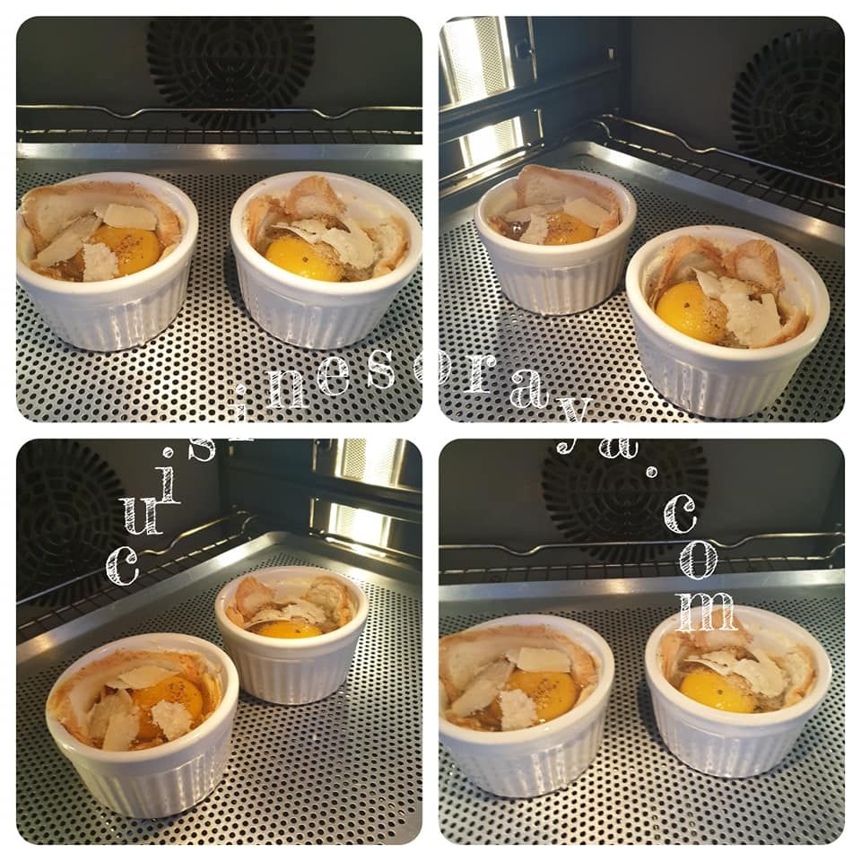 Oeuf cocotte dans son pain de mie