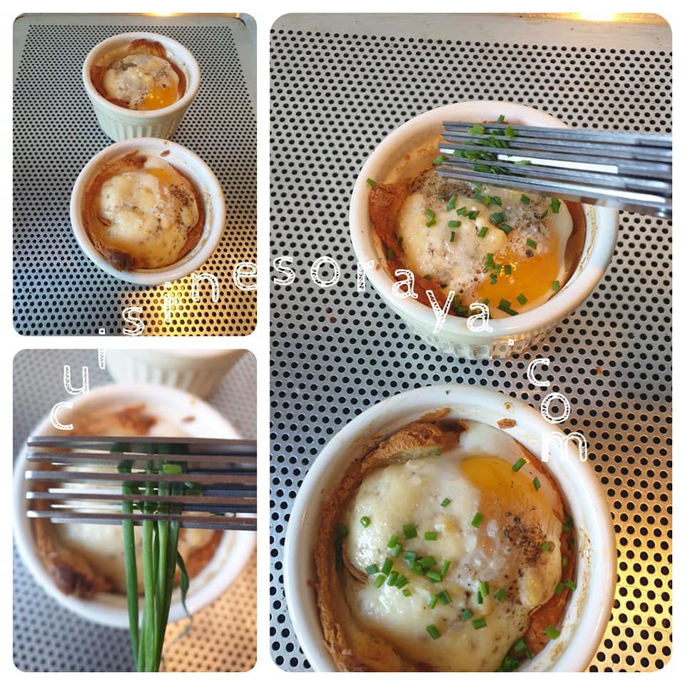 Oeuf cocotte dans son pain de mie