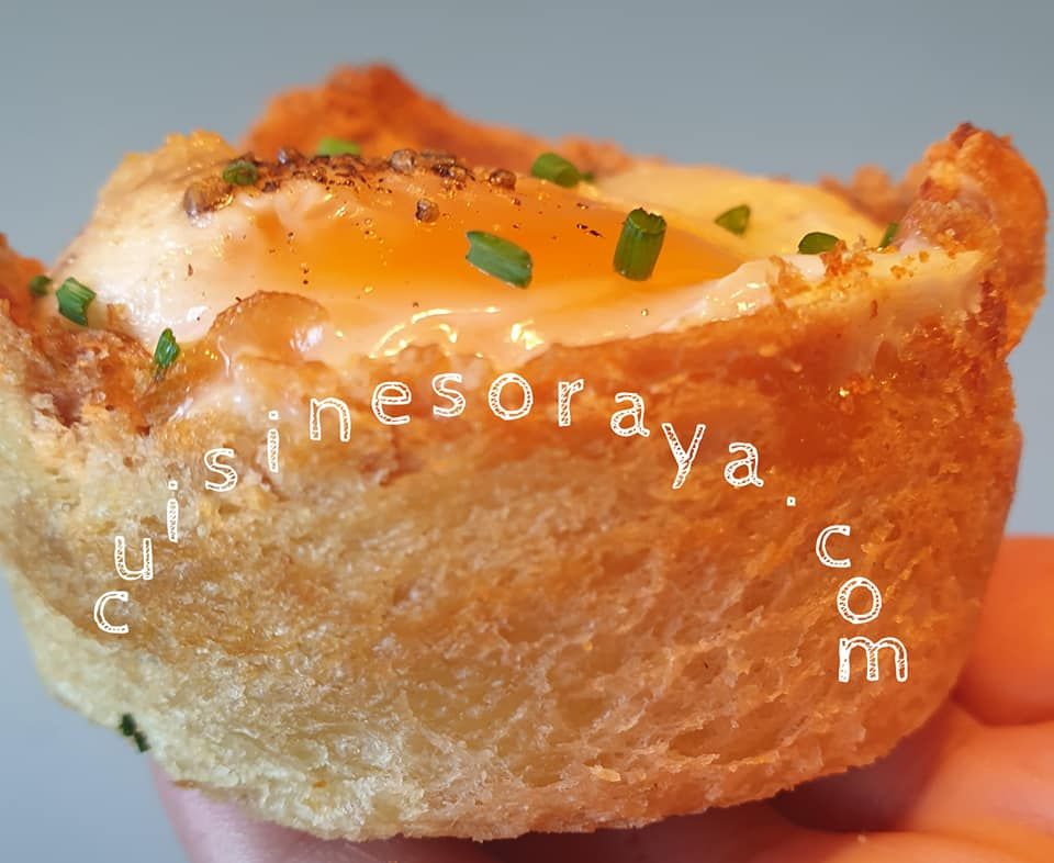 Oeuf cocotte dans son pain de mie