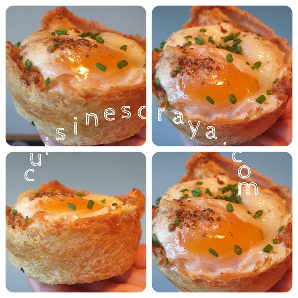Oeuf cocotte dans son pain de mie