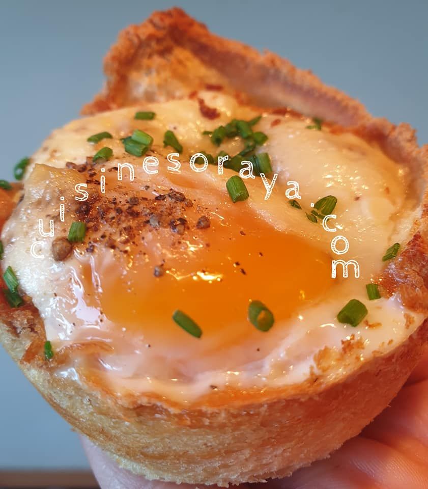 Oeuf cocotte dans son pain de mie