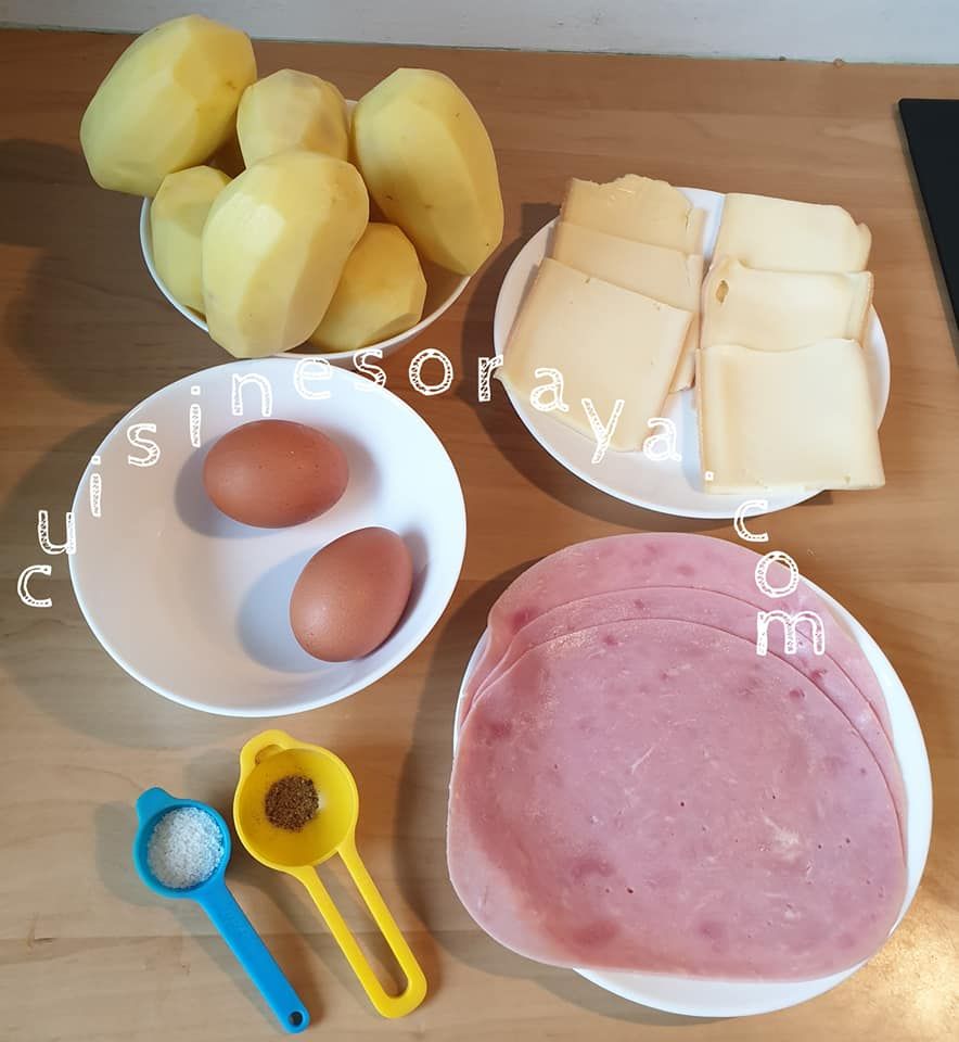 Cake pommes de terre façon raclette