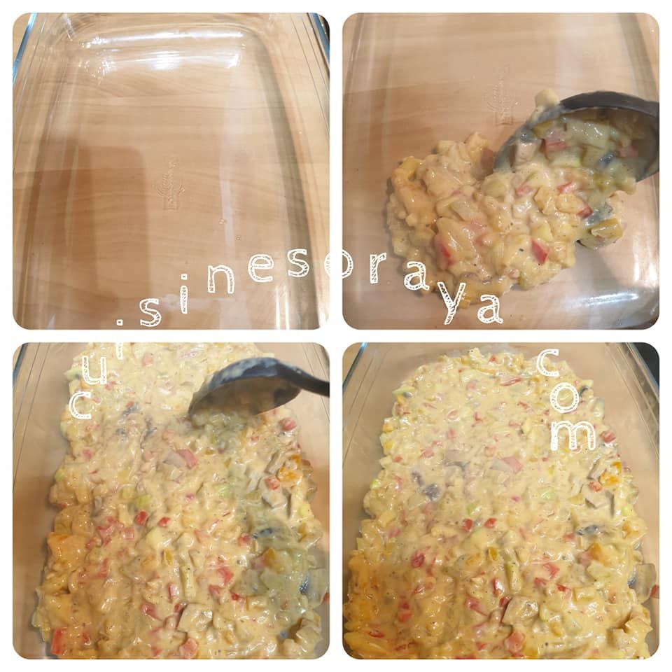 Escalopes de poulet gratinée avec sa sauce crémeuse aux légumes