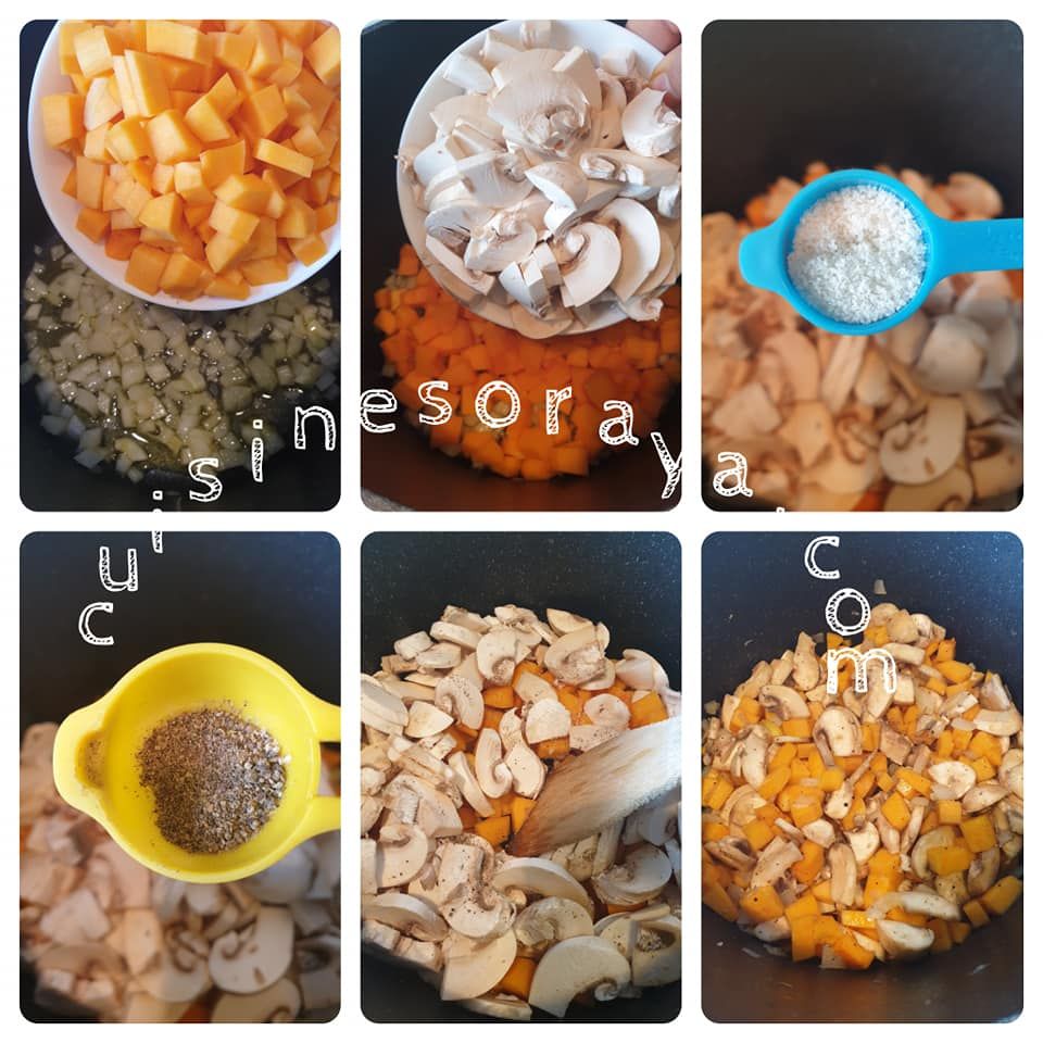 One Pasta butternut, champignons et parmesan