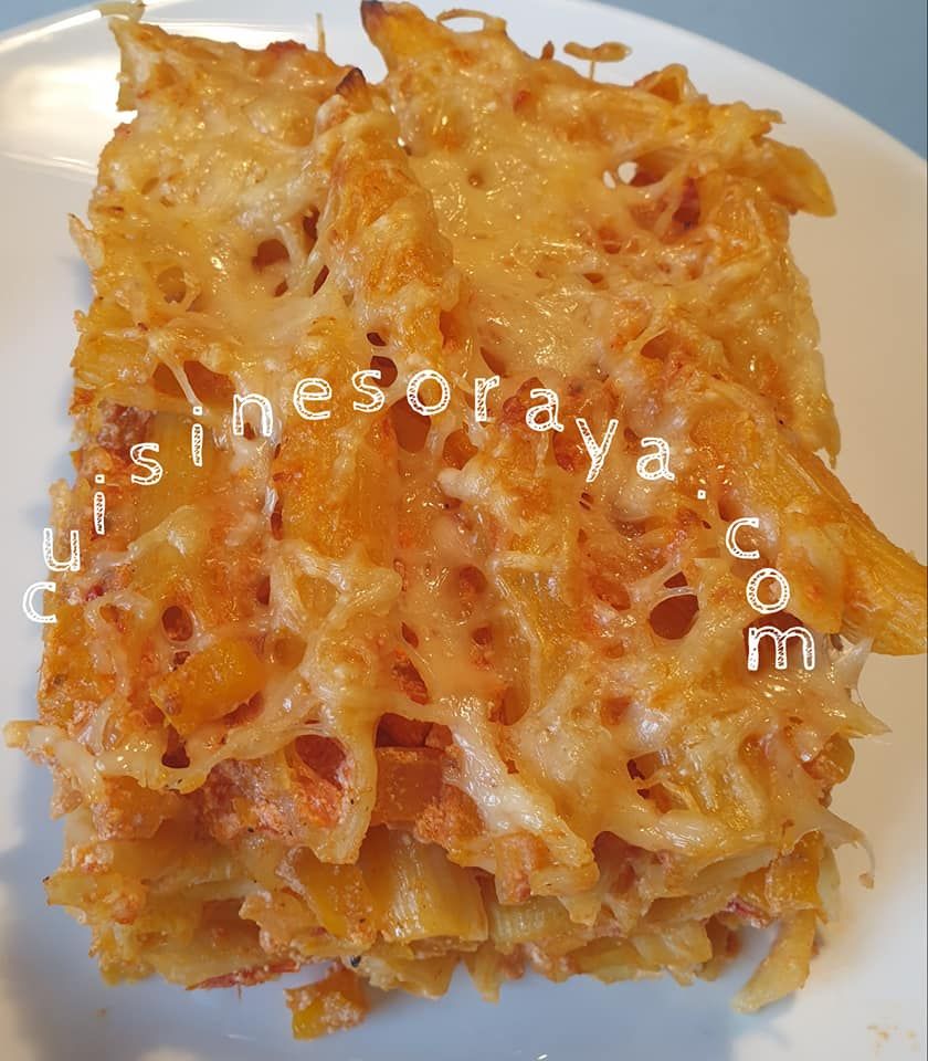 Gratin de penne à la courge butternut et ricotta