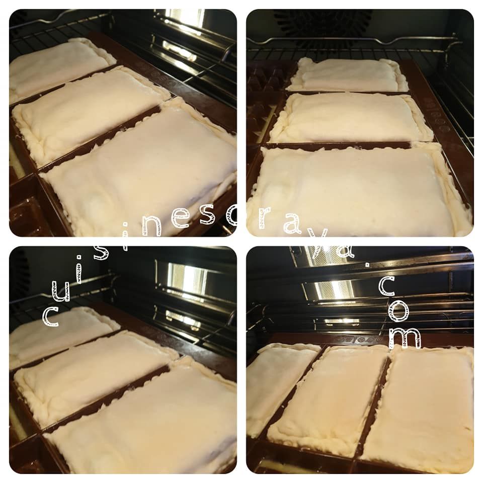 Gaufres feuilletées dinde fromage au four