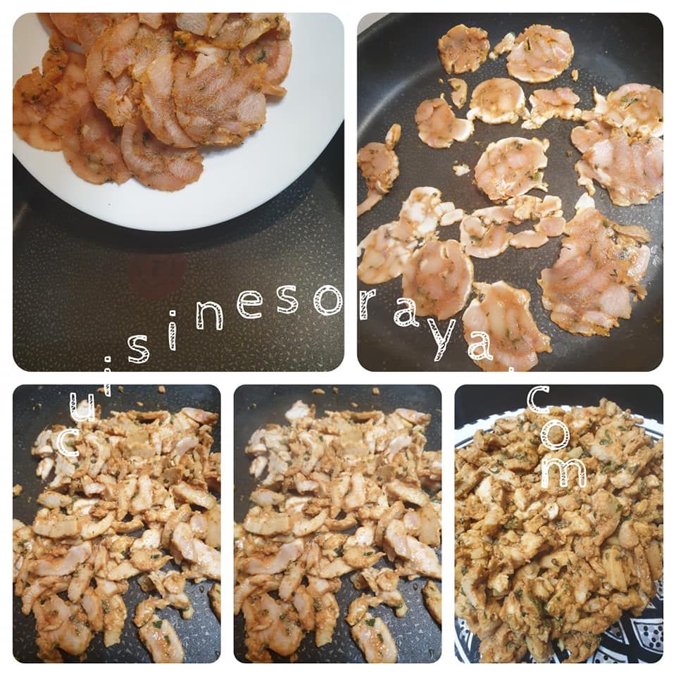 Kebab poulet maison