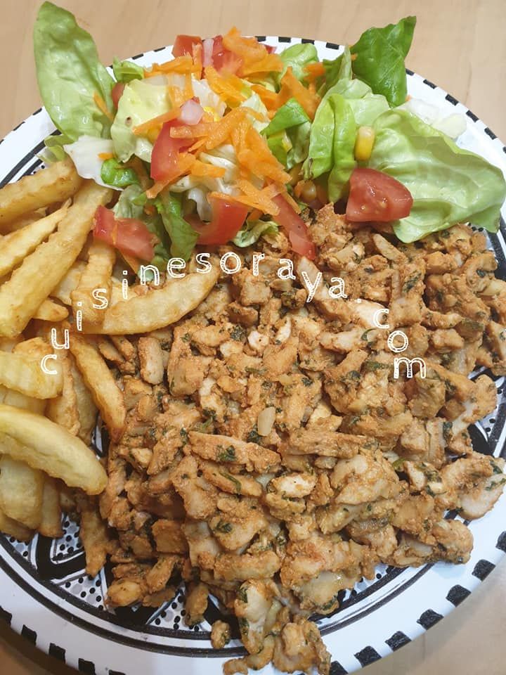 Kebab poulet maison
