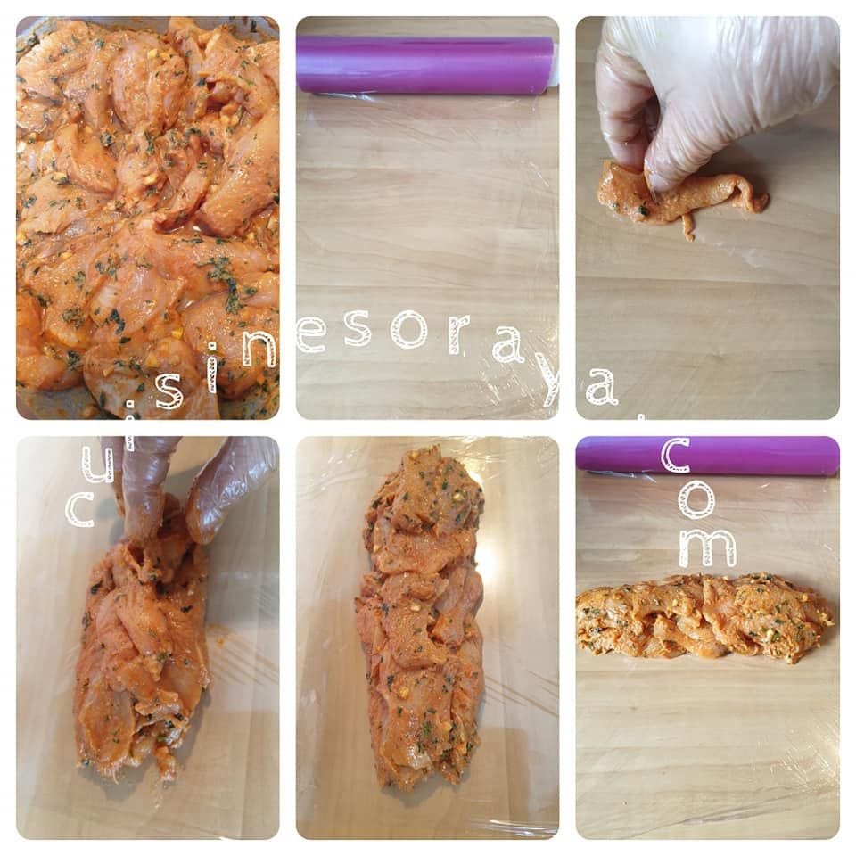Kebab poulet maison