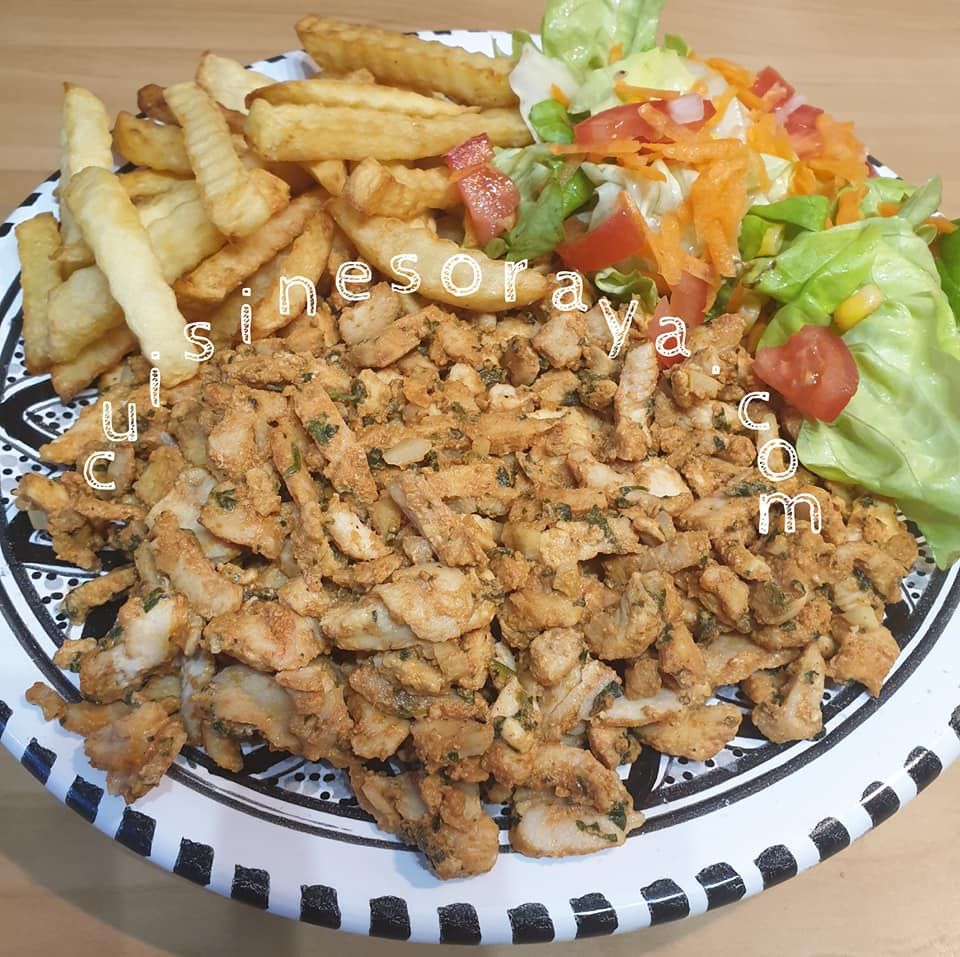 Kebab poulet maison