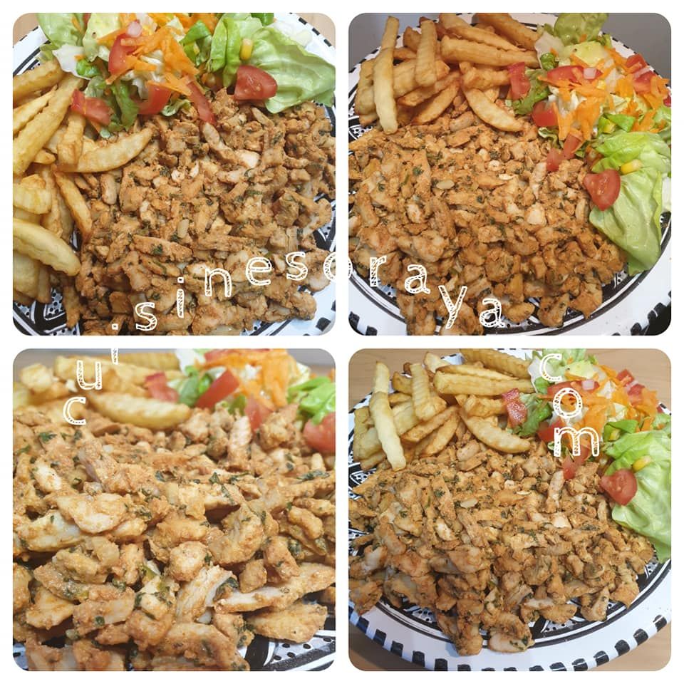 Kebab poulet maison