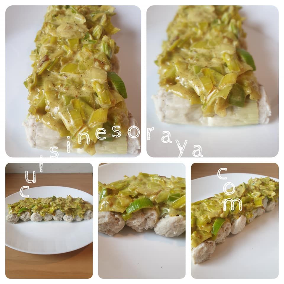 Cannelloni en feuille de poireaux sans pâte au poulet