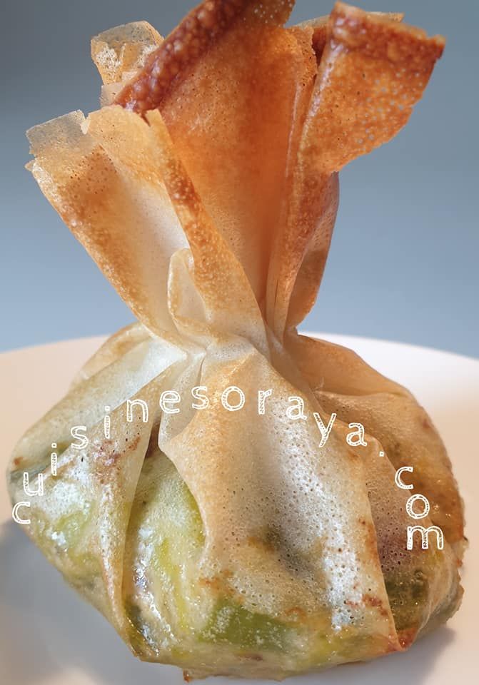 Aumônières feuille de brick poireaux et chorizo