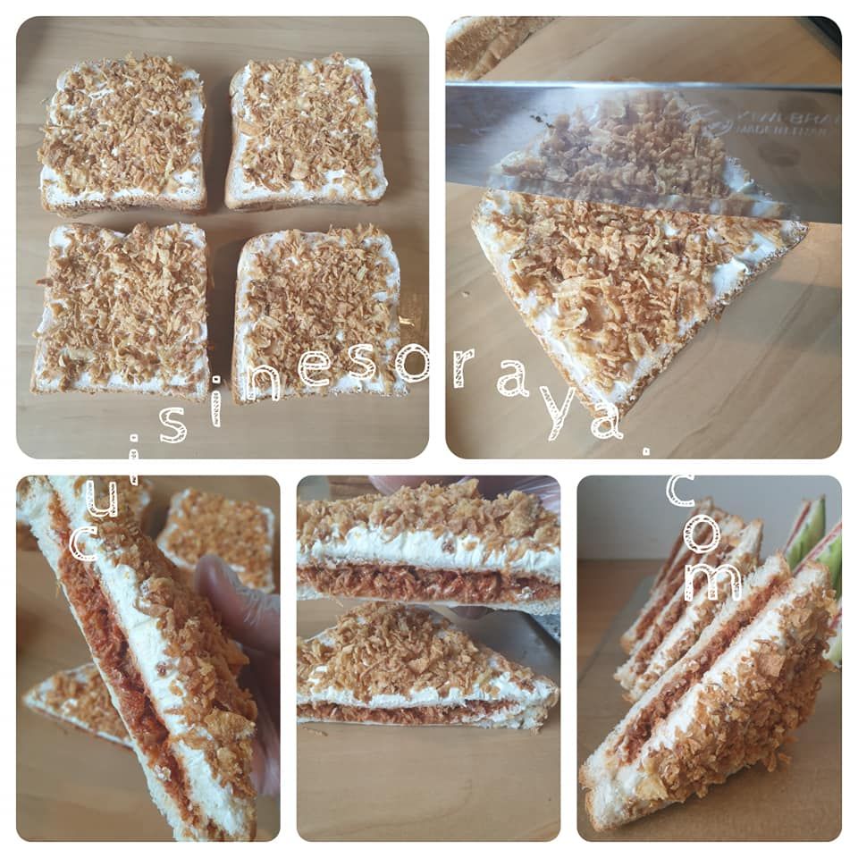 Club sandwich thon oignon crispy / Club sandwich saumon et concombre