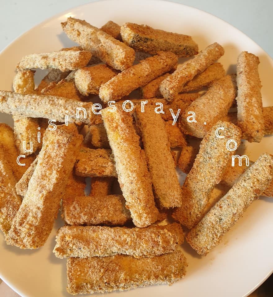 Frites de courgette au parmesan