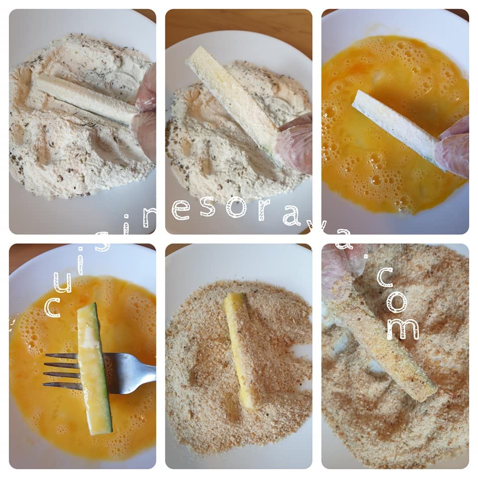Frites de courgette au parmesan