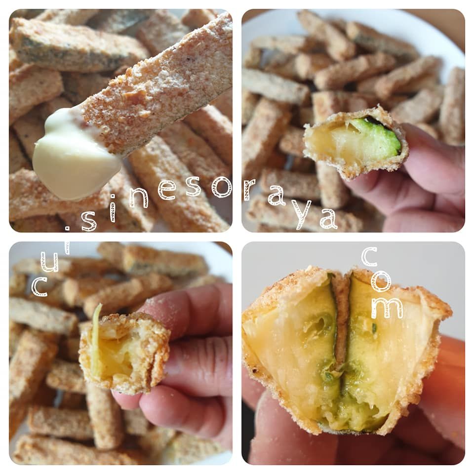 Frites de courgette au parmesan