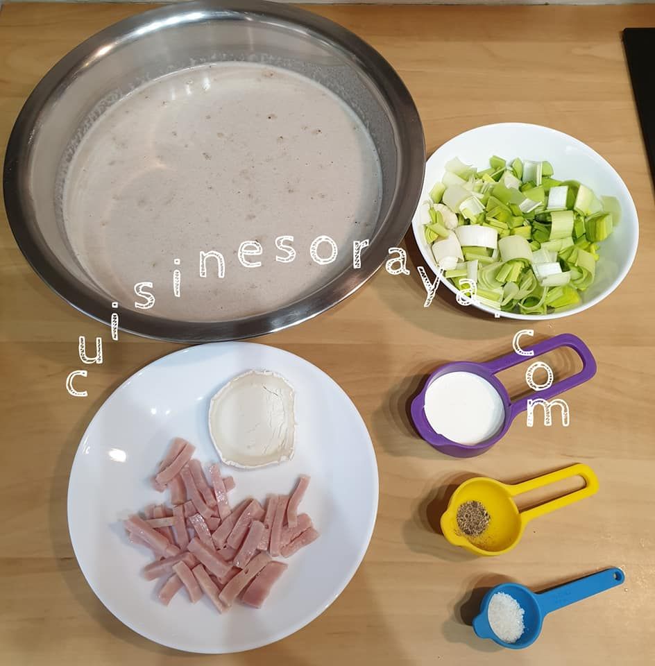 Galette de sarrasin poireau, dinde et chèvre ou à l'oeuf, dinde et fromage