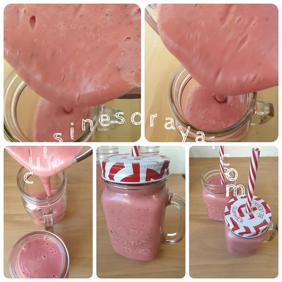 Smoothies fruits rouges et bananes