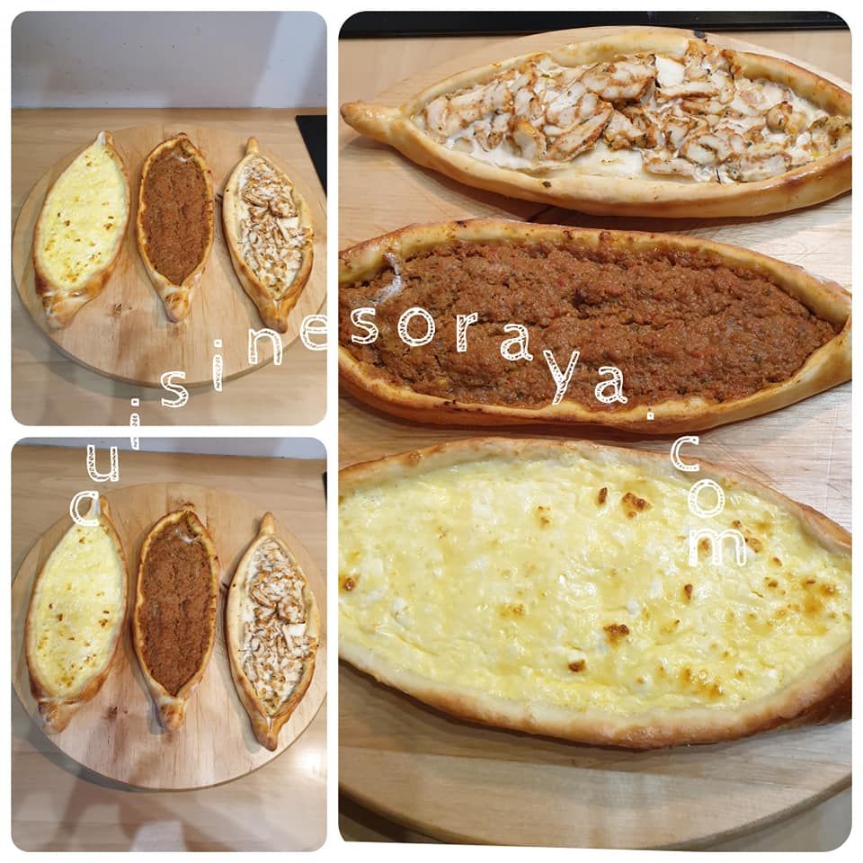 Pide Turque au kebab / Au fromage / A la viande de boeuf