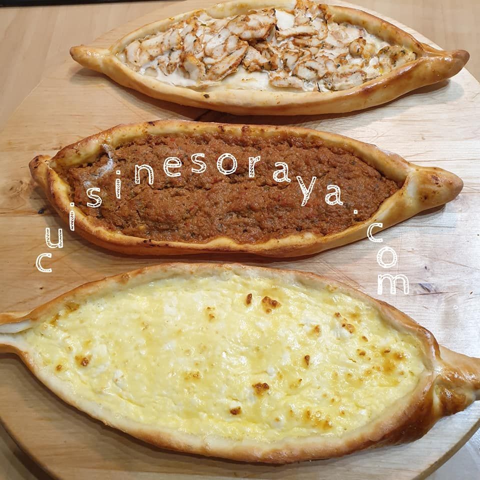 Pide Turque au kebab / Au fromage / A la viande de boeuf